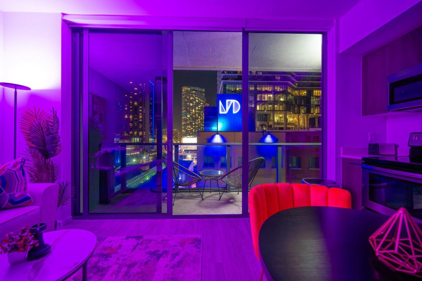 マイアミLuxury Loft - Free Parking - Ocean View - Brickell Downtownアパートメント 部屋 写真